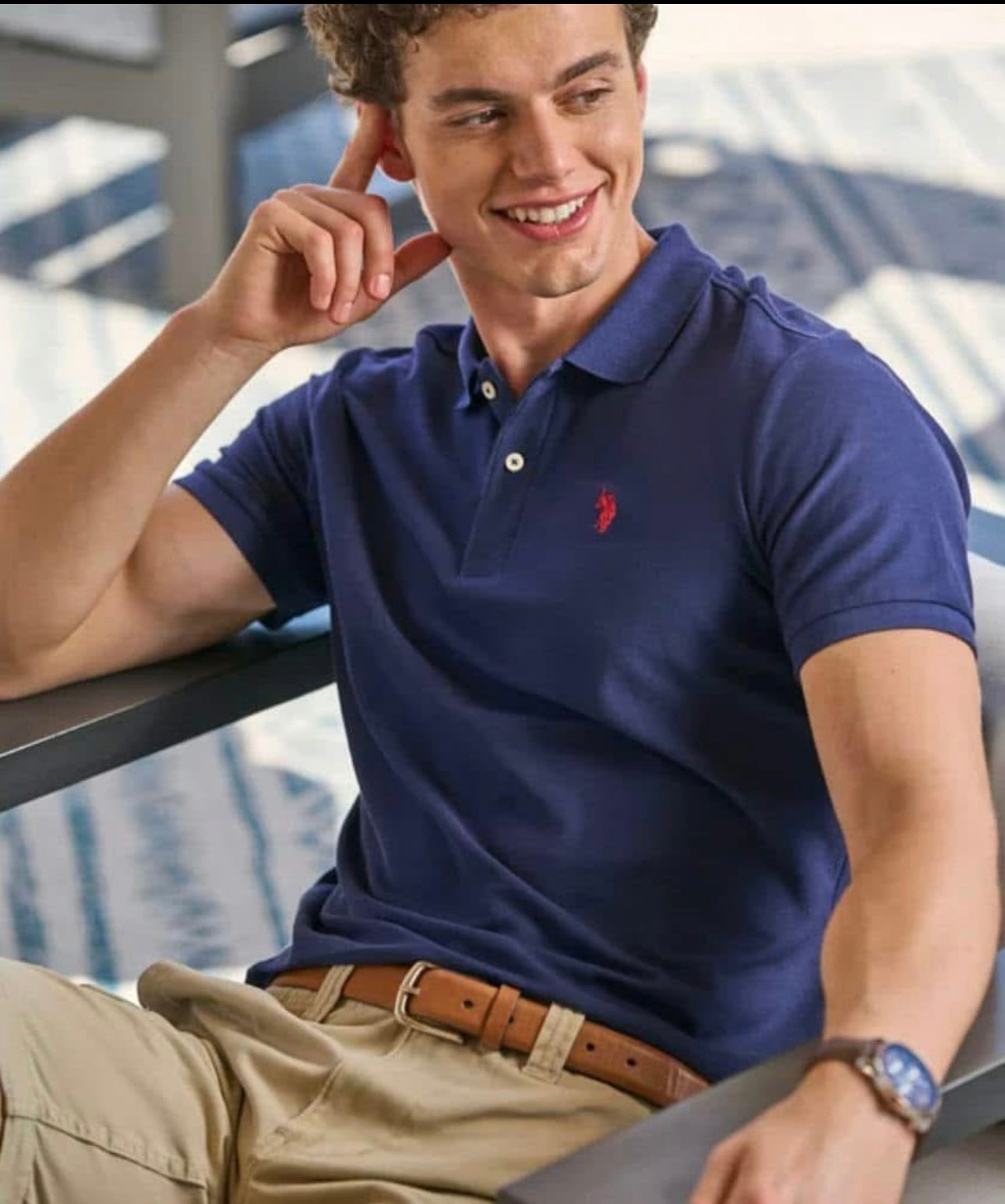 U.S. Polo Assn. Men's Performance Pique Polo Shirt